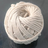 White Glazed Cotton Piping Thread (180 GMS, 4 Rolls x 45 Grams) 2 MM For Garments Sewing Multipurpose
